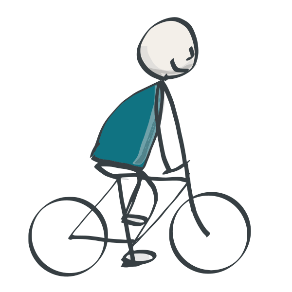 Bicycle with person